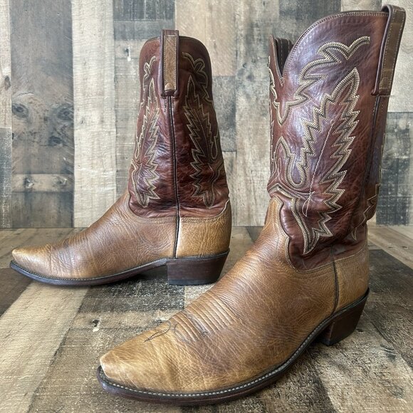 Lucchese N8018 Brown 1883 Western Cowboy Boots Mens 13 D